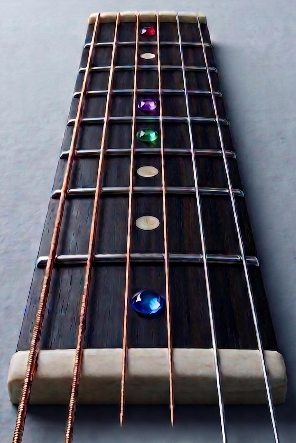 The 5-7-12 Method Stylized guitar fretboard